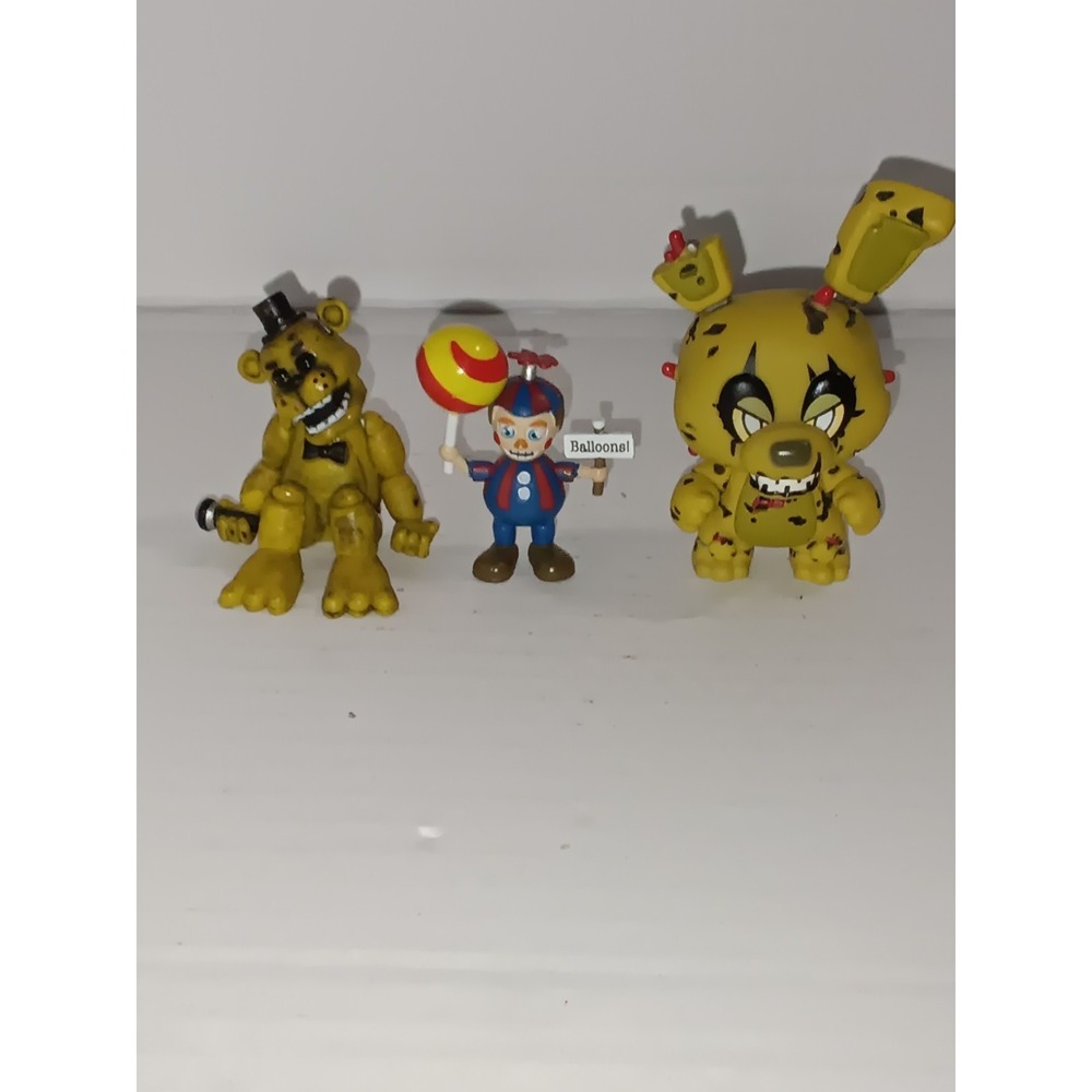 3 Five Nights At Freddys Vinyl Figure Funko Mystery Mini FNAF Lot